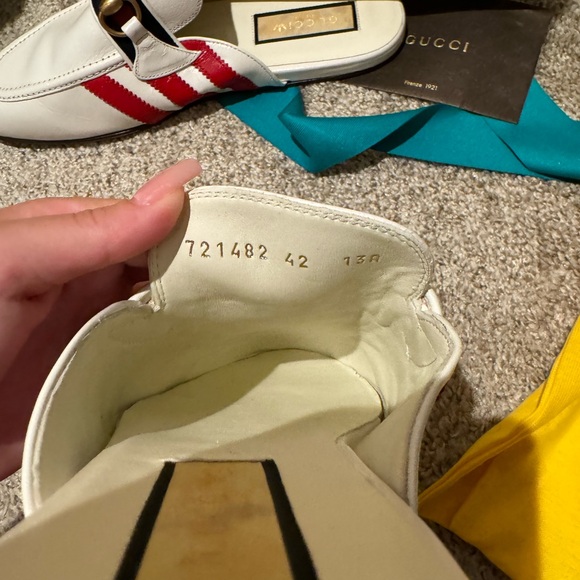 NEW Gucci x Adidas Women’s Princetown Mules Size 42 - Picture 3 of 3